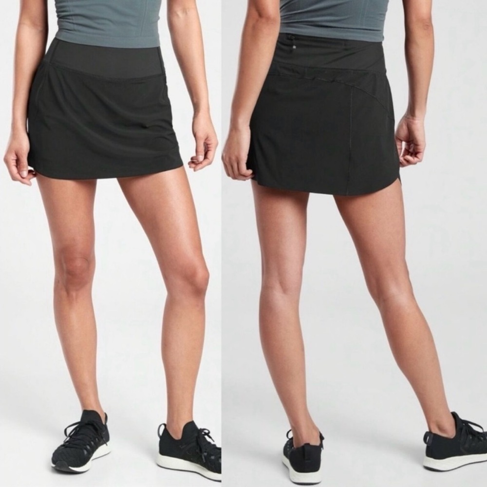 Athleta Women's Black Run With It Skort Sz XL Tennis Athleisure - Picture 9 of 9